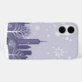 Winter City Snowflake iPhone 16 Hoesje (Achterkant (horizontaal))