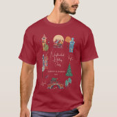Winter City Vakantie Kerstfeest T-shirt (Voorkant)