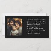 Winter City Wonderland Kerstscène met foto (Achterkant)