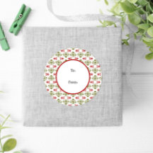 Winter Classic Red Green Damask Kerstmis