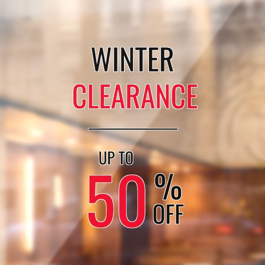 Winter Clearance Liquidation Tot 50% OFF SALE Raamsticker (Vel 2)