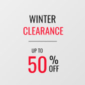 Winter Clearance Liquidation Tot 50% OFF SALE Raamsticker (Vel)