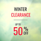 Winter Clearance Liquidation Tot 50% OFF SALE Raamsticker (Vel 3)