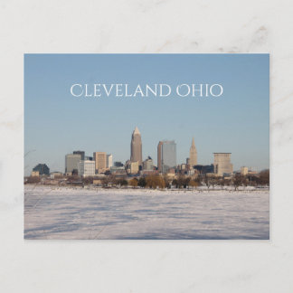 Winter Cleveland Silhouette Briefkaart
