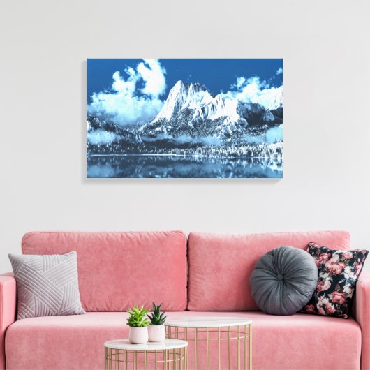 Winter Cliffs Canvas Afdruk (Insitu (Woonkamer))