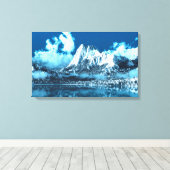 Winter Cliffs Canvas Afdruk (Insitu (Houten vloer))