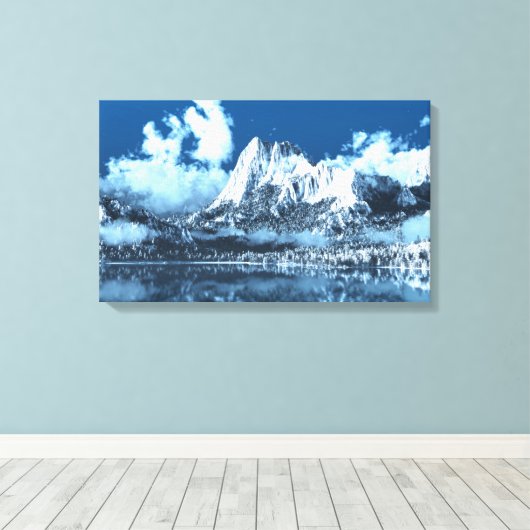 Winter Cliffs Canvas Afdruk (Insitu (Houten vloer))