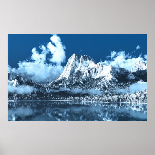 Winter Cliffs Poster (Voorkant)