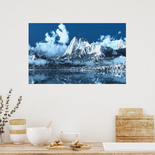 Winter Cliffs Poster (Keuken)