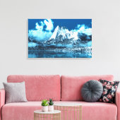 Winter Cliffs (Triptych) Canvas Afdruk (Insitu (Woonkamer))