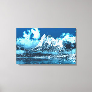 Winter Cliffs (Triptych) Canvas Afdruk