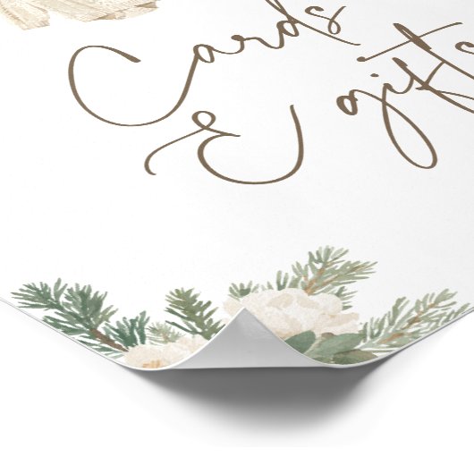 Winter Clothesline Baby Shower Cards and Gifts Poster (Hoek)