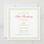 Winter Clothesline | NeutralBaby Shower Invitation Kaart (Achterkant)