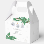 Winter Clothesline Ornaments Baby Shower Welcome Bedankdoosjes (Achterkant)