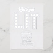 Winter Cloud Let's Get Lit Retro Christmas Party Folie Uitnodiging (Voorkant)