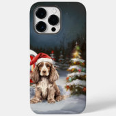 Winter Cocker Spaniel Caravan Kerstavontuur Case-Mate iPhone Case (Achterkant)