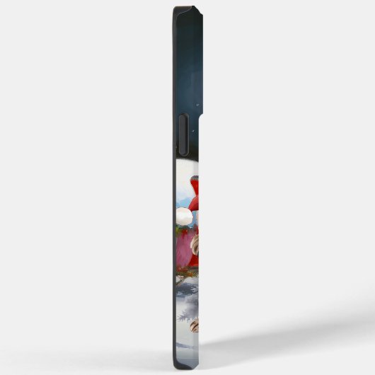 Winter Cocker Spaniel Caravan Kerstavontuur Case-Mate iPhone Case (Achterkant / Rechts)