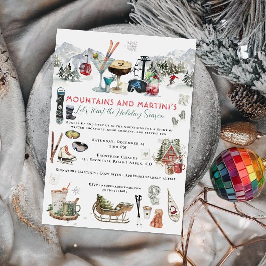 Winter Cocktail | Mountains & Martini’s Party Kaart