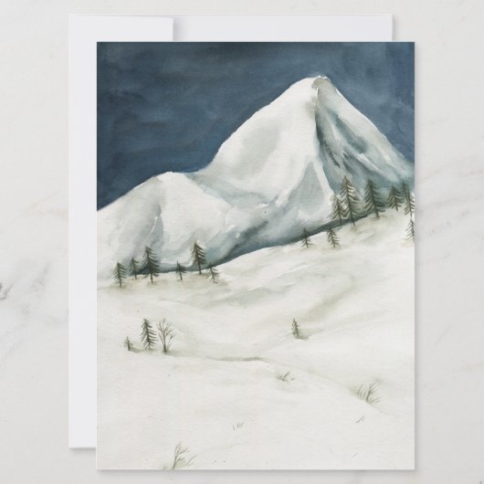 Winter Cocktail | Mountains & Martini’s Party Kaart (Achterkant)