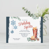 Winter Cocktailparty Uitnodigingen (Staand voorkant)