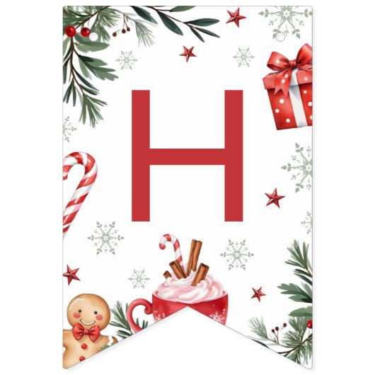 Winter Cocoa Birthday Banner (Tweede vlag)