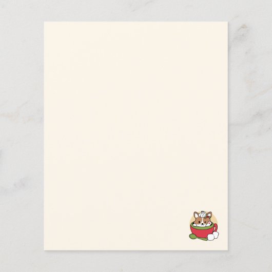 Winter Cocoa Bliss - Cute Hond in Mok Design (Achterkant)