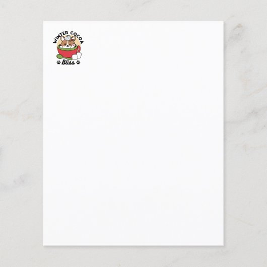 Winter Cocoa Bliss - Schattigee hond in Mok Design (Voorkant)