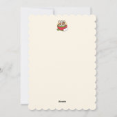 Winter Cocoa Bliss - Schattigee hond in Mok Design Feestdagenkaart (Achterkant)