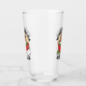 Winter Cocoa Bliss - Schattigee hond in Mok Design Glas (Rechts)