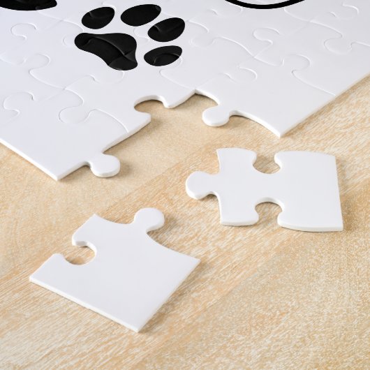 Winter Cocoa Bliss - Schattigee hond in Mok Design Legpuzzel (Zijkant)