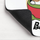 Winter Cocoa Bliss - Schattigee hond in Mok Design Muismat (Hoek)