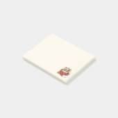 Winter Cocoa Bliss - Schattigee hond in Mok Design Post-it® Notes (Schuin)