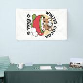 Winter Cocoa Bliss - Schattigee hond in Mok Design Spandoek (Beurs)