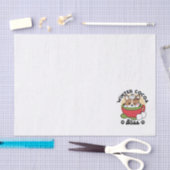 Winter Cocoa Bliss - Schattigee hond in Mok Design Tissuepapier (Craft)