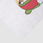 Winter Cocoa Bliss - Schattigee hond in Mok Design Tissuepapier (Detail)