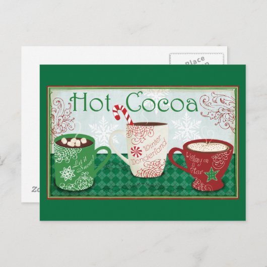 Winter Cocoa Briefkaart (Voorkant / Achterkant)