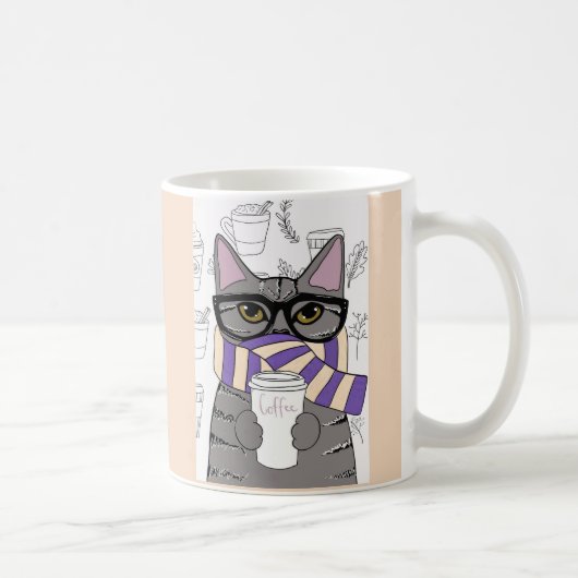 WINTER COFFEE CAT LOVER-MOKKEN KOFFIEMOK (Rechts)