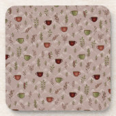 Winter Coffee Journey Bier Onderzetter (Voorkant)