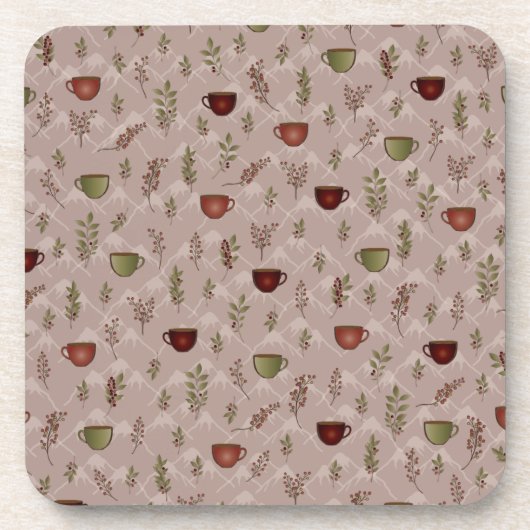 Winter Coffee Journey Bier Onderzetter (Voorkant)