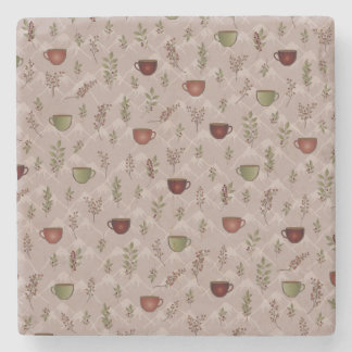 Winter Coffee Journey Stenen Onderzetter