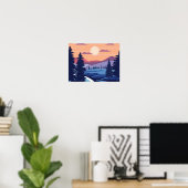 Winter Collectie achtergrond Poster (Thuiskantoor)