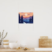 Winter Collectie achtergrond Poster (Keuken)