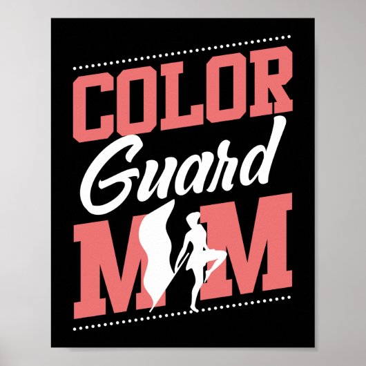 Winter Color Guard Mam Flag Poster (Voorkant)