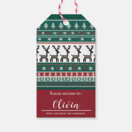 Winter Colors Gift Tag Cadeaulabel