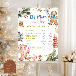 Winter Cookies Geslacht Onthullen Oude Vrouwen Ver Poster