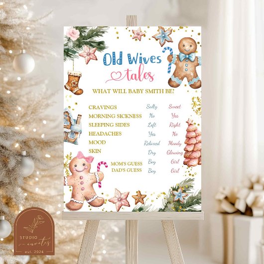 Winter Cookies Geslacht Onthullen Oude Vrouwen Ver Poster