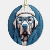 Winter Cool Dog Ornament (Links)