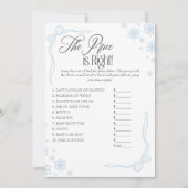 Winter Coquette Blauwe Prijs Is Juiste Game Kaart (Voorkant)