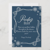 Winter Coquette Pacifier Hunt Baby shower teken Kaart (Voorkant)