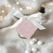 Winter Coquette Roze Dank u Het is Koud Bedankjes Labels